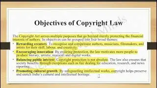 Introduction to Copyright | Features | Subject Matter | Objectives & Scope | #law #education