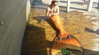 Mermaid just wants to shower in peace! (behind scenes)