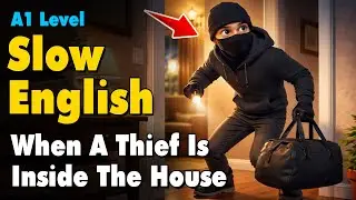 When A Thief Is Inside the House | Slow English Listening for Beginners (A1 Level)