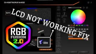 RGB fusion LCD not working fix