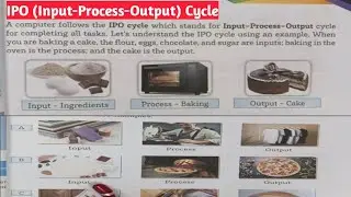 IPO(Input-Process-output)Cycle Computer System Class-3 Computer Chapter1#inputdevices #ncert#aps
