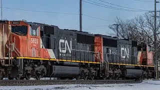 NS 6D4 at CP329 in Archbold, Ohio with a SD75I duo and cool K5HLA!!!