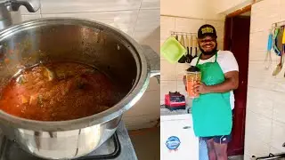 Mackerel fish Nigeria stew/tomatoes fish stew/simple Nigeria fish stew