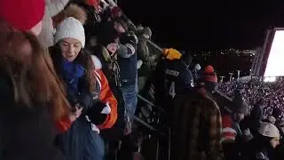 Chicago Bears Fans Celebrate After Defeating The Packers in the 2025 Wild Card game at Soldier Field