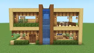 Minecraft | How to build a Cool Modern House Like #RandomSteveGuy | MINECRAFT CITY #43