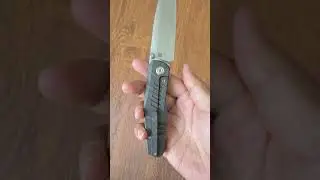 Kubey kb419B Protocol Folding Knife Sandblast M390 Blade Titanium Handle