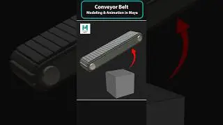 Maya Modeling Conveyor Belt Pro Workflow #mayatutorial #modelingtips #shorts