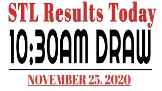 Stl results today 10 30am draw November 25 2020 stl swer2 swer3 pares pcso swertres