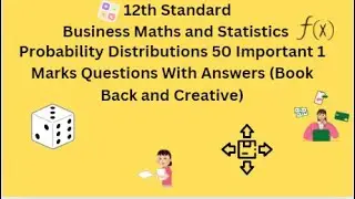 TN 12th Business Maths Probability Distributions 50 Important 1 Marks Questions With Answers
