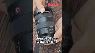 Sony 16-35mm wide-angle zoom for full-frame E-mount cameras.#SonyFE1635GM #Sony16to35GM #SonyGMaster