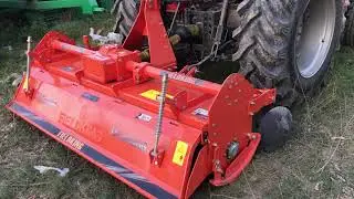 Fieldking Multi Dabang Rotavator on Mahindra 605 Arjun Tractor