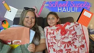 SCHOOL SUPPLY HAUL WITH A GUEST CO HOST!! DOLLAR TREE, TARGET, 5 BELOW!!