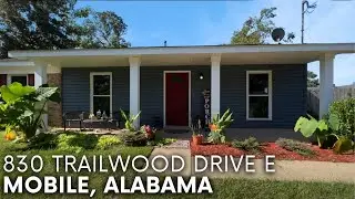 Ranch Home for Sale in Mobile, Alabama for $182,000 | 830 Trailwood Drive East | Real Estate 2023