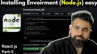 How to Install Environment (Node.js) For React Js? | How to install Node.js in 2025?