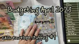 BUDGETING APRIL  2023 | GAJIAN #1 | Cash Envelope Stuffing | WEEKLY BUDGET | Bety Lin