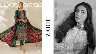 Zarif Unstitched Luxury Formals 2025 | Buy Pakistani Dresses Online UK