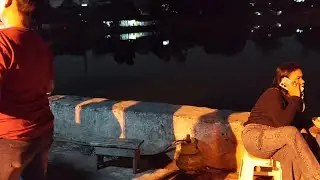 nongkrong di danau Setu pedongkelan,