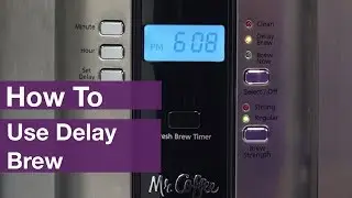 Как использовать функцию отложенного заваривания на кофеварках Mr. Coffee&reg;