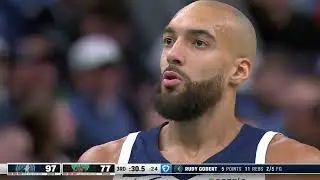 Rudy Gobert misses the And-1 dunk, horribly air balls the free throw, and then gets blocked