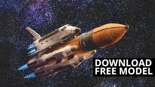 Blender Speed modeling a space shuttle