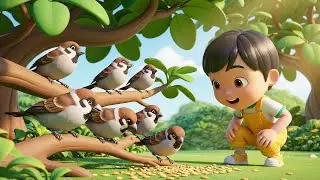Five Little Sparrows Chirp Chirp Chirp | Nursery Rhymes for Kids & Baby Songshirp Chirp