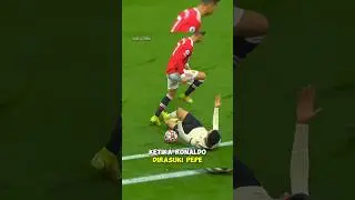 Ketika ronaldo di rasuki pepe 😡 ! #football #ronaldo #cr7 #cristianoronaldo #cristiano #ball
