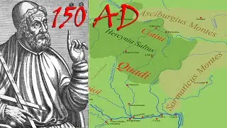 Ptolemy Southeastern Germania Map 150 AD (Western Slovakia)