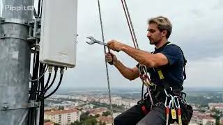 Alpiniști utilitari, lucrări la &icirc;nălțime: vopsire, reparații, montaj și mentenanță, fără schelă