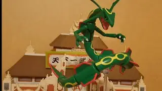 Rayquaza Pokemon Select Elite with articulation. He is deceptively massive! Figure Unboxing Review