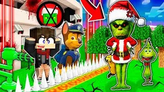 Le GRINCH attaque nos BASE SECRETE sur MINECRAFT !