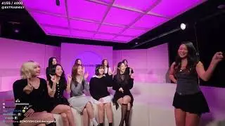 TWICE's reaction to ExtraEmily dancing to 'What is Love?' for them