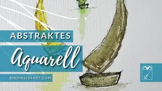 Segelboote in Aquarell malen, abstrakt malen, einfach Aquarell malen, Step-by-Step Guide