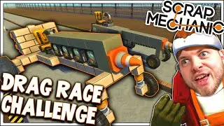 Scrap Mechanic!   DRAG RACE CHALLENGE! Vs AshDubh   #6  Gameplay