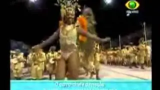 Andreia Gomes Rainha da Bateria na Tom Maior Desfile das Campe&atilde;s 2008