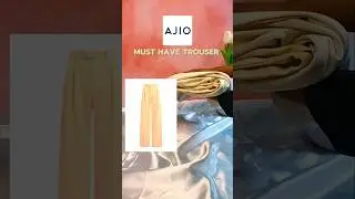 I got this trouser for just 508/- 🤯 | ajio trouser under 1000 | beige trouser | ajio trouser haul