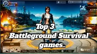 Top3 best survival games// free fire pubg jaisa games//New survival games//2025 gaming video channel