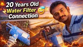 Baba aajam ke jamane ka  water filter connection 😅 || muskmelon farming vlog ❤️ 😍