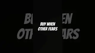 Buy when others fear in Realestate market