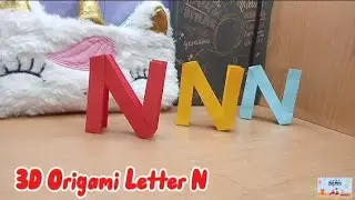 3D Letter N Origami ideas | How to make alphabet Letter N in paper | @GESSIDEAS