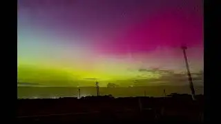 Aurora Australis - 11th May 2024 - Mt Mercer Wind Farm & Winchelsea, Victoria.