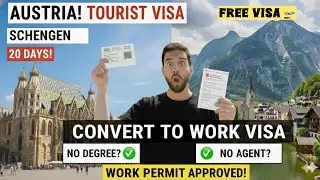 How to Convert a Visit Visa into a Work Permit in Austria 🇦🇹  and Schengen Countries full details!!