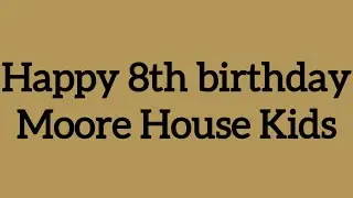 8 YEARS OLD!