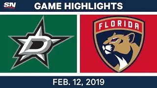 NHL Highlights | Stars vs. Panthers - Feb 12, 2019