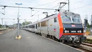 Gare de La Rochelle Intercit&eacute; &eacute;co La Rochelle-Paris Austerlitz, TGV, train de fret R&eacute;giorail, TER