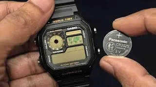 Casio AE-1200WH - Battery Replacement