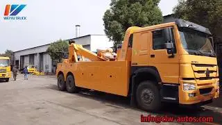 Sinotruk Howo Tow Truck 20tons Wrecker Recovery Truck for Breakdown Towing Service Company Chengli