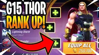 *NEW* G15 THOR RANK UP & GAMEPLAY! - MARVEL Strike Force - MSF