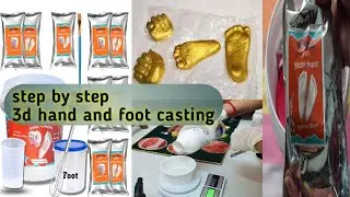 How to Make a 3D Baby Hand & Foot Casting and Preserve It with Resin | barkhaomtripathi