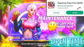Free Fire Max Maintenance Problem Solve Today | OB35 Update Play Store FF Max | Free Fire Open Time