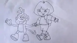 how to draw dora the explorer || part-1 #trending #comedy #funny #viral #viralshorts